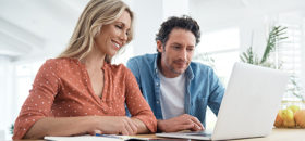 Couple at computer