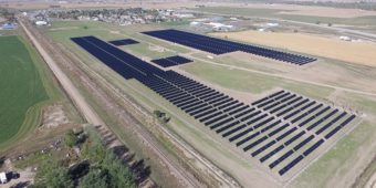 Aerial View of Platte Valley Solar Facility