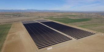 Aerial View of Valley View Solar Facility